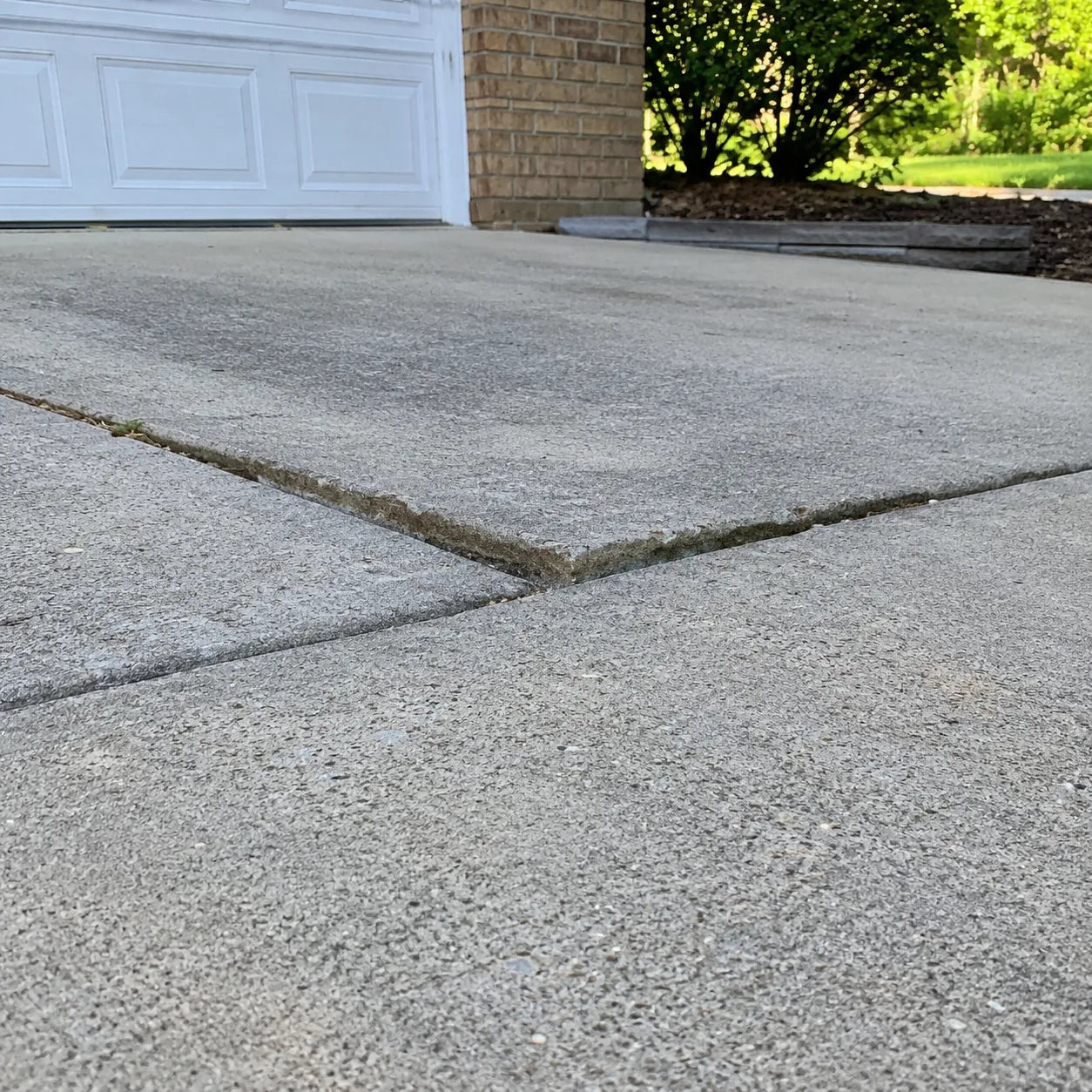 uneven driveway